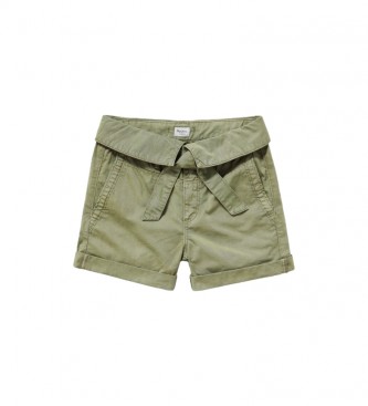 Pepe Jeans Shorts with green Boa Bow