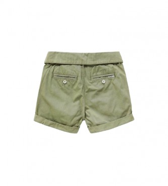 Pepe Jeans Shorts mit grner Boa-Schleife