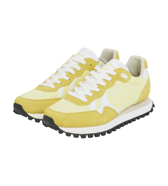 Pepe Jeans Chaussures de course Brit-On Print W jaune