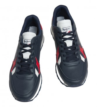 Pepe Jeans Brit Basic M usnjeni čevlji za mornarico