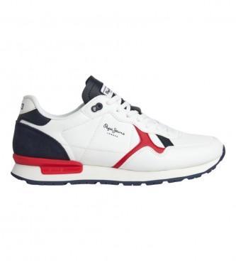 Pepe Jeans Sneakers Brit Basic M bianche