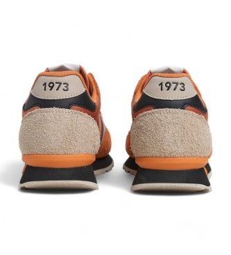 Pepe Jeans Brit Fun oranje leren schoenen