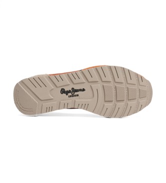 Pepe Jeans Zapatillas de piel Brit Fun naranja