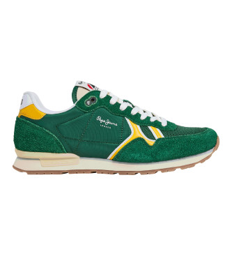 Pepe Jeans Brit Fun Scarpe da ginnastica in pelle verde