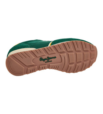 Pepe Jeans Zapatillas de Piel Brit Fun verde