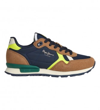 Pepe Jeans Brit Heritage braune Turnschuhe