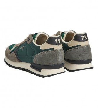 Pepe Jeans Brit Heritage M Lder Sneakers grn