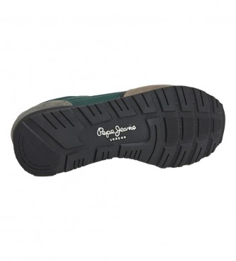 Pepe Jeans Zapatillas de Piel Brit Heritage M verde