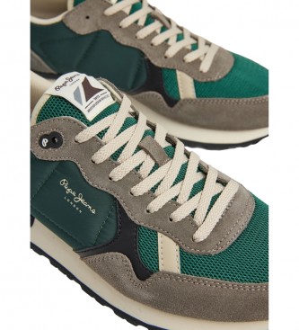 Pepe Jeans Brit Heritage M Lder Sneakers grn