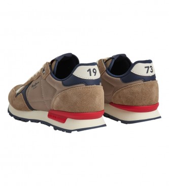 Pepe Jeans Zapatillas de Piel Brit Heritage M marrn