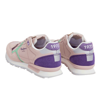 Pepe Jeans Trainers Brit Print pink