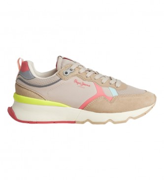Pepe Jeans Brit Pro Young Sneakers i lder beige
