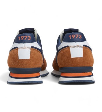 Pepe Jeans Brit Road Sneakers i lder brun