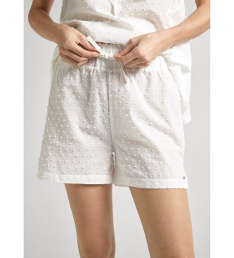 Pepe Jeans Short Broderie white