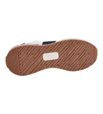 Pepe Jeans Zapatillas de Piel Buster Tape blanco