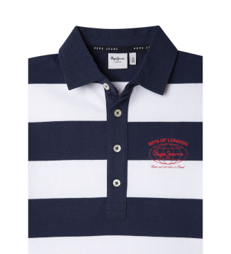 Pepe Jeans Polo Cairon granatowy, biały