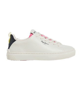 Pepe Jeans Zapatillas de piel Camden Action W blanco