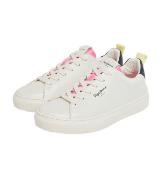 Pepe Jeans Camden Action W chaussures en cuir blanc