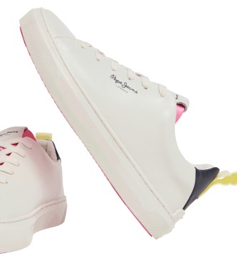 Pepe Jeans Zapatillas de piel Camden Action W blanco