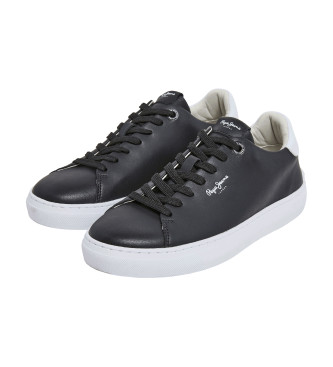 Pepe Jeans Camden Basic leather trainers black