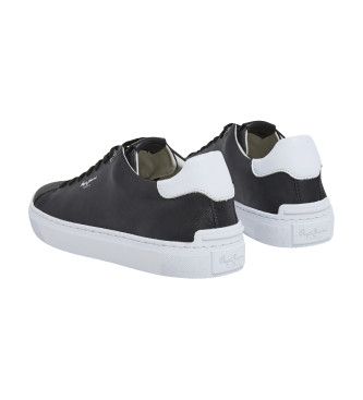 Pepe Jeans Camden Basic leather trainers black