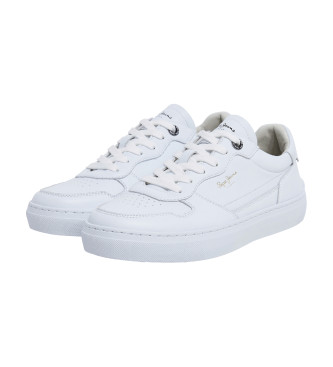 Pepe Jeans Zapatillas de piel Camden Class M blanco