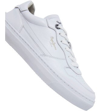 Pepe Jeans Zapatillas de piel Camden Class M blanco