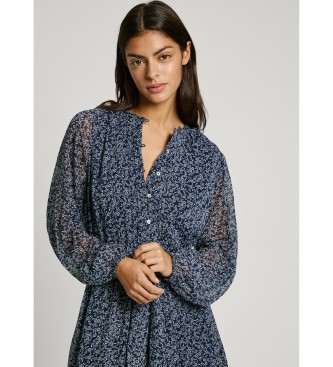 Pepe Jeans Vestido comprido Camelia azul-marinho