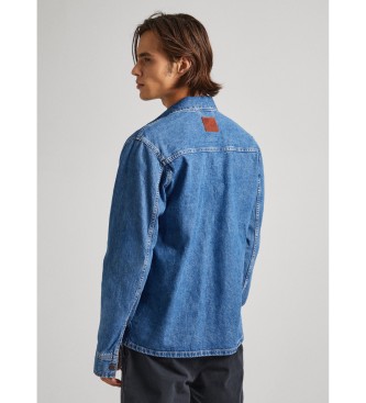 Pepe Jeans Blaues Brighton-Hemd
