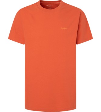 Pepe Jeans T-shirt Connor cor de laranja