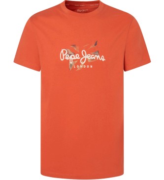 Pepe Jeans Maglietta arancione del Conte
