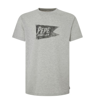 Pepe Jeans Einzelnes Cardiff-T-Shirt grau