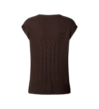 Pepe Jeans Gilet Caresse marron