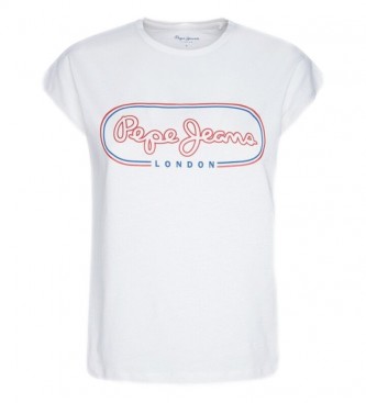 Pepe Jeans Camiseta Carol blanco - Tienda Esdemarca moda, calzado y  complementos - zapatos de marca y zapatillas de marca