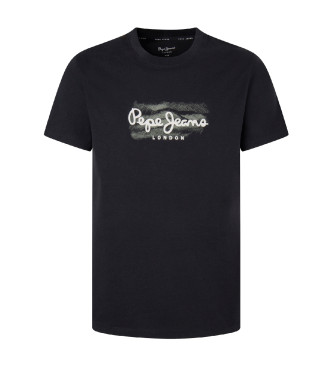 Pepe Jeans Schloss-T-Shirt schwarz