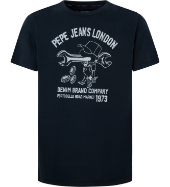 Pepe Jeans Maglietta Cedric blu scuro
