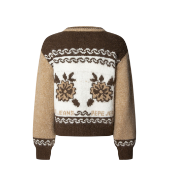 Pepe Jeans Cardigan Centa rjava