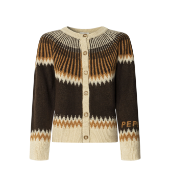 Pepe Jeans Cardigan marrone Cissy