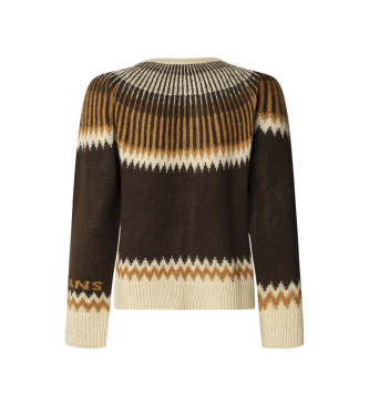 Pepe Jeans Cardigan marrone Cissy