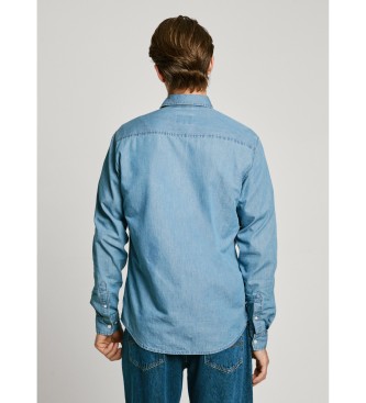 Pepe Jeans Camisa clssica slim azul