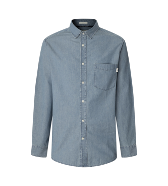 Pepe Jeans Camisa clssica slim azul