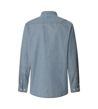 Pepe Jeans Chemise slim classique bleu