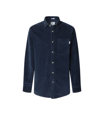 Pepe Jeans Camicia blu navy Clayton