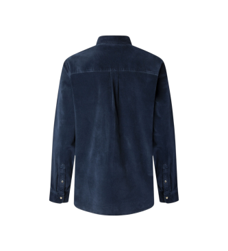 Pepe Jeans Camicia blu navy Clayton