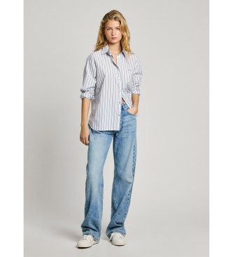 Pepe Jeans Slim blauw shirt