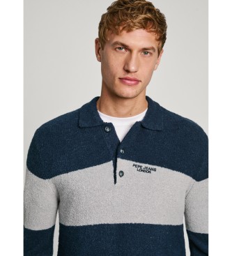 Pepe Jeans Koszulka polo Cooper granatowa, szara