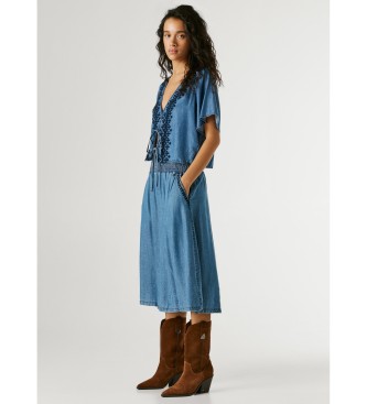 Pepe Jeans Saia Corina azul