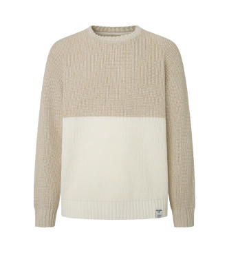 Pepe Jeans Jersey Costello blanco, beige