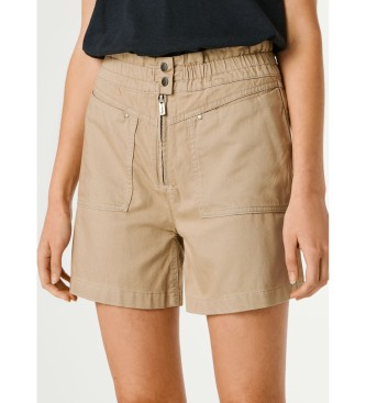 Pepe Jeans Shorts Crusade Zipper beige