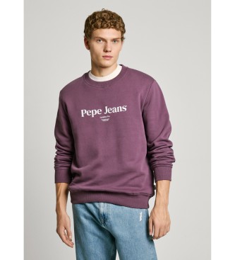 Pepe Jeans Felpa Ddale Crew in lilla